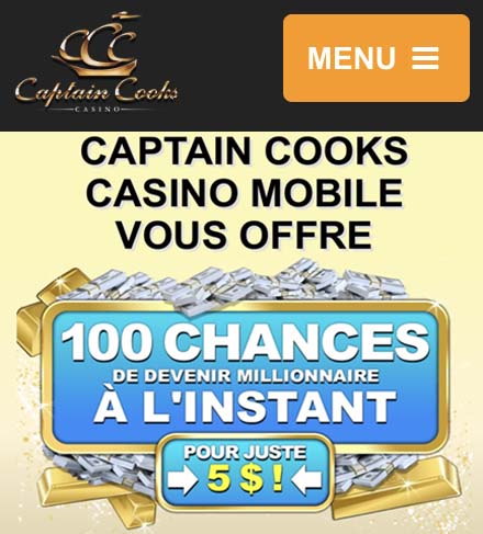 Le site de casino Captain Cooks
