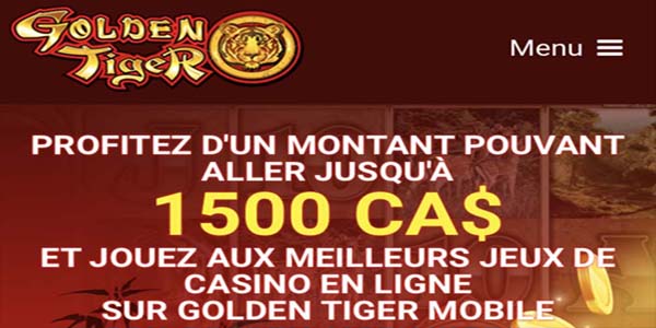 Golden Tiger - casino en ligne porteur de chance