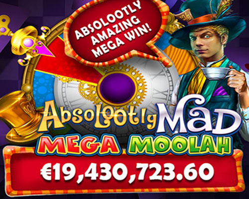 Jackpot record gagné sur Absolootly Mad